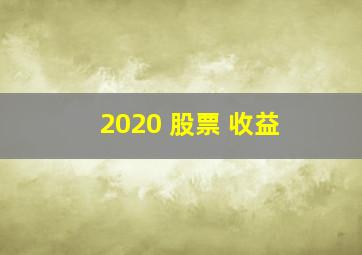 2020 股票 收益